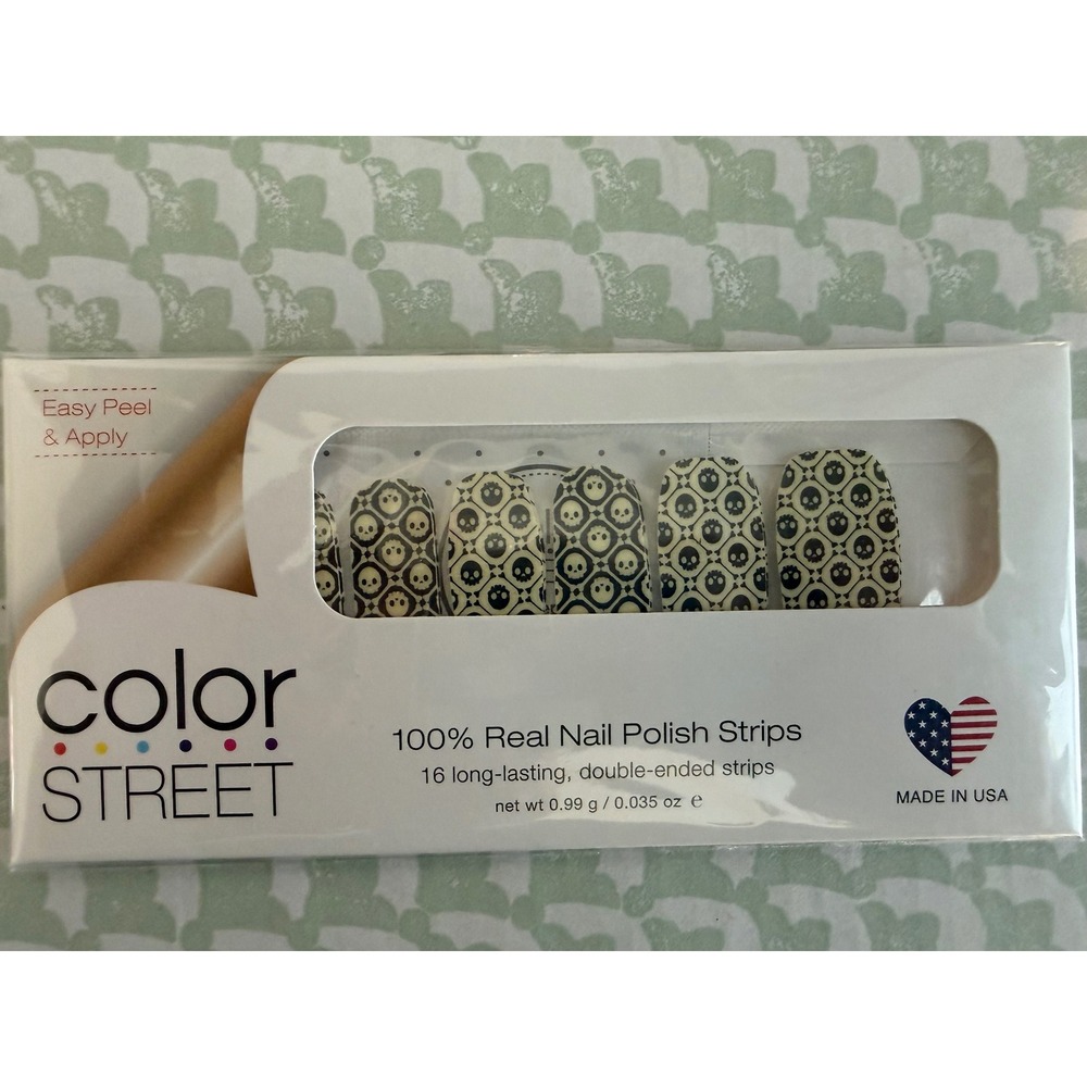 2018 Retired Glow In The Dark Color Street Nail Strips Bonehead